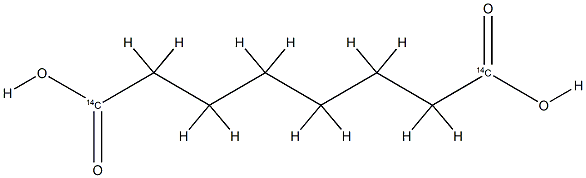 OCTANEDIOIC ACID-CARBOXY-14C Struktur