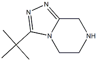 3-tert-butyl-5,6,7,8-tetrahydro-[1,2,4]triazolo[4,3-a]pyrazine Struktur