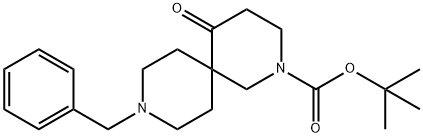 Tert-Butyl 9-benzyl-5-oxo-2,9-diazaspiro[5.5]undecane-2-carboxylate Struktur