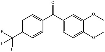 4’-trifluoromethyl-3,4-dimethoxybenzophenone Struktur