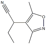 4-Isoxazoleacetonitrile,-alpha--ethyl-3,5-dimethyl-(9CI) Struktur