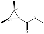 1-Aziridinecarboxylic acid, 2,3-dimethyl-, methyl ester, (2R,3S)-rel- (9CI) Struktur