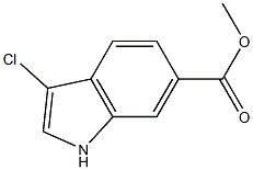 methyl 3-chloro-1H-indole-6-carboxylate Struktur