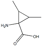 Cyclopropanecarboxylic acid, 1-amino-2,3-dimethyl-, stereoisomer (9CI) Struktur