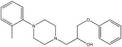 4-(2-Methylphenyl)-α-(phenoxymethyl)-1-piperazineethanol Struktur