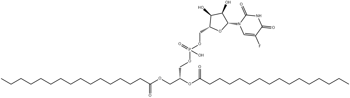 1,2-dipalmitoylphosphatidylfluorouridine Struktur