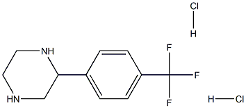 2-(4-TrifluoroMethyiphenyl)-piperazine hydrochloride Struktur