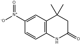 4,4-dimethyl-6-nitro-3,4-dihydroquinolin-2(1H)-one Struktur