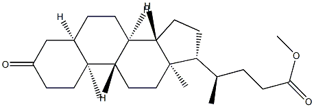 3-Oxo-5β-24-cholanoic acid methyl ester Struktur