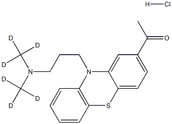 AceproMazine-D6 hydrochloride Struktur