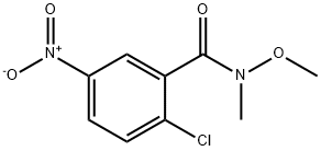 2-chloro-N-methoxy-N-methyl-5-nitrobenzamide Struktur