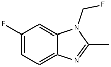 1H-Benzimidazole,6-fluoro-1-(fluoromethyl)-2-methyl-(9CI) Struktur