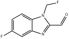 1H-Benzimidazole-2-carboxaldehyde,5-fluoro-1-(fluoromethyl)-(9CI) Struktur