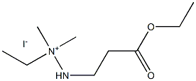 ethyl 3-(2-ethyl-2,2-dimethylhydrazine)propionate Struktur