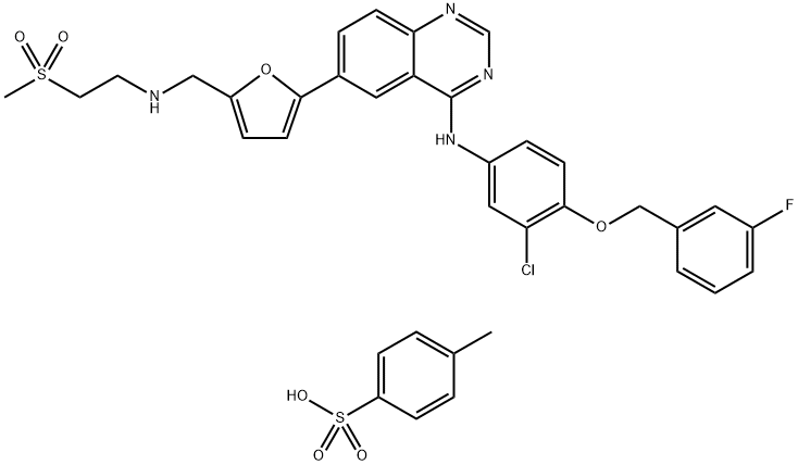 Lapatinib (4-Methylbenzenesulfonate) Struktur