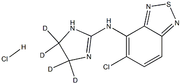 Tizanidine-d4 Hydrochloride Struktur