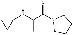 2-(cyclopropylamino)-1-(pyrrolidin-1-yl)propan-1-one Struktur