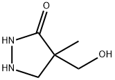 3-Pyrazolidinone,4-(hydroxymethyl)-4-methyl-(9CI) Struktur