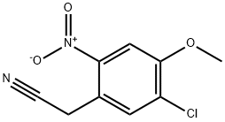 2-(5-chloro-4-methoxy-2-nitrophenyl)acetonitrile Struktur