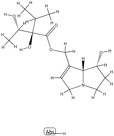 Indicine hydrochloride Struktur