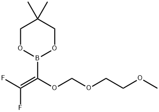 2-[2,2-Difluoro-1-(MEM)ethenyl]boronic acid neopentylglycol ester Struktur