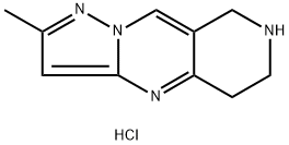 2-METHYL-5,6,7,8-TETRAHYDROPYRAZOLO[1,5-A]PYRIDO[4,3-D]PYRIMIDINE HYDROCHLORIDE Struktur