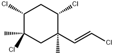 2β,4β,5α-Trichloro-1α-[(E)-2-chloroethenyl]-1,5-dimethylcyclohexane Struktur