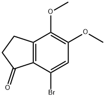 7-broMo-4,5-diMethoxy-2,3-dihydro-1H-inden-1-one Struktur