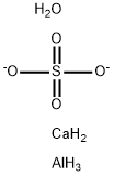 hexacalcium hexaoxotris[sulphato(2-)]dialuminate(12-) Struktur