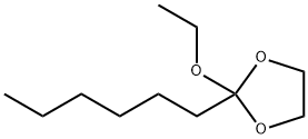 1,3-Dioxolane,2-ethoxy-2-hexyl-(9CI) Struktur