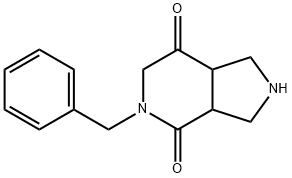 5-Benzyl-hexahydro-7aH-pyrrolo[3,4-c]pyridine-4,7-dione Struktur