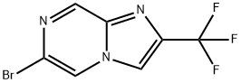 6-Bromo-2-trifluoromethylimidazo[1,2-a]pyrazine Struktur