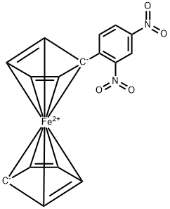 2,4-dinitrophenyl ferrocene Struktur