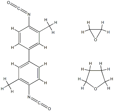 Furan, tetrahydro-, polymer with 4,4'-diisocyanato-3,3'-dimethyl-1,1'-biphenyl and oxirane Struktur