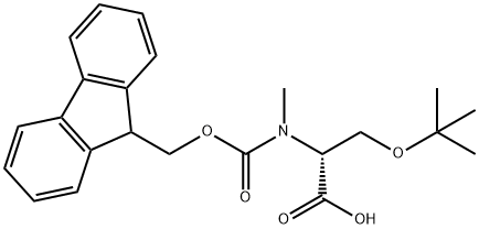 Fmoc-N-Me-D-Ser(tBu)-OH Struktur