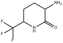 3-amino-6-(trifluoromethyl)piperidin-2-one Struktur