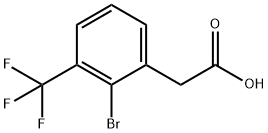 2-Bromo-3-(trifluoromethyl)phenylacetic acid Struktur