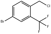 4-bromo-1-(chloromethyl)-2-(trifluoromethyl)benzene Struktur