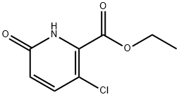 3-Chloro-6-oxo-1,6-dihydro-pyridine-2-carboxylic acid ethyl ester Struktur