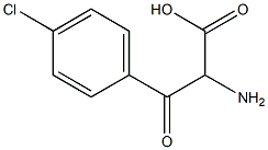 Phenylalanine,  4-chloro--bta--oxo- Struktur