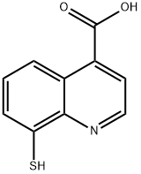 4-Quinolinecarboxylicacid,8-mercapto-(9CI) Struktur