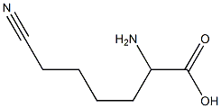 Norleucine,6-cyano-(9CI) Struktur