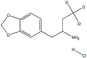 rac Benzodioxole-5-butanamine-d3 Ηydrochloride Struktur