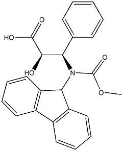 N-(9H-Fluoren-9-yl)MethOxy]Carbonyl (2R,3R)-3-Amino-2-hydroxy-3-phenylpropionic acid Struktur