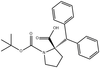 (Tert-Butoxy)Carbonyl (S)-Alpha-Benzhydryl-Pro Struktur