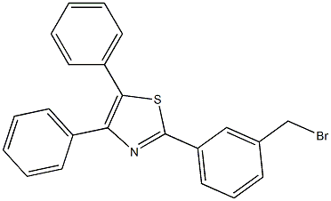 2-[3-(Bromomethyl)phenyl]-4,5-diphenylthiazole, 97% Struktur