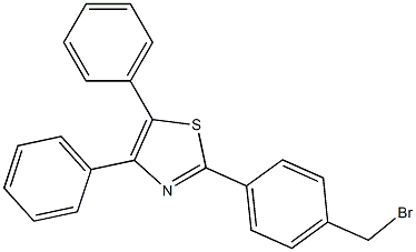 2-[4-(Bromomethyl)phenyl]-4,5-diphenylthiazole, 97% Struktur