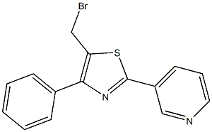 5-Bromomethyl-4-phenyl-2-(3-pyridyl)thiazole, 97% Struktur