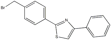 2-[4-(Bromomethyl)phenyl]-4-phenylthiazole, 97% Struktur