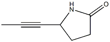 2-Pyrrolidinone,5-(1-propynyl)-(9CI) Struktur